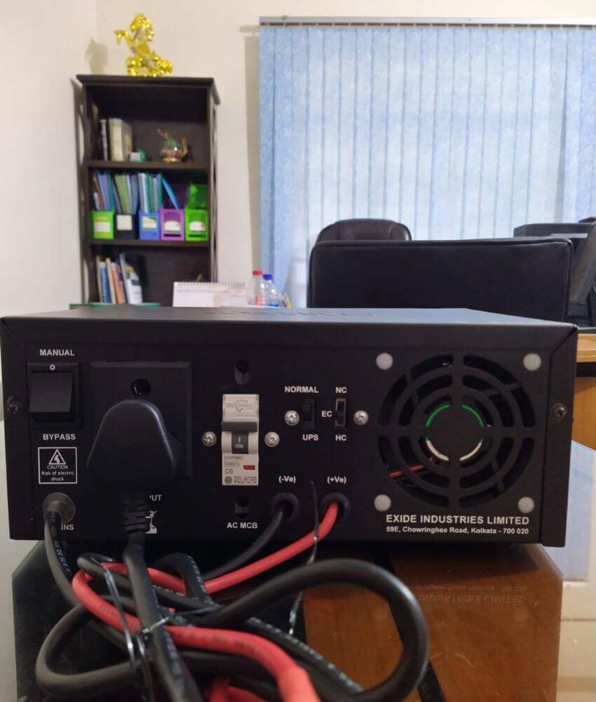 Picture of Exide GQP PURE SINE WAVE IPS UPS 1125 VA MACHINE FOR 12V BATTERY COPPER TRANSFORMER