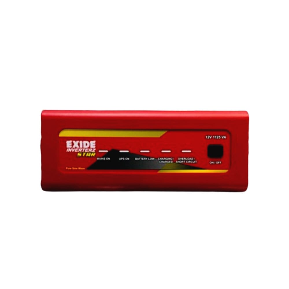 Picture of EXIDE STAR INVERTER 1125 VA PURE SINEWAVE  12 V FOR SINGLE BATTERY