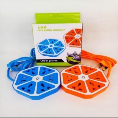 Picture of 4 USB and Four Socket Multiplug 1 pcs