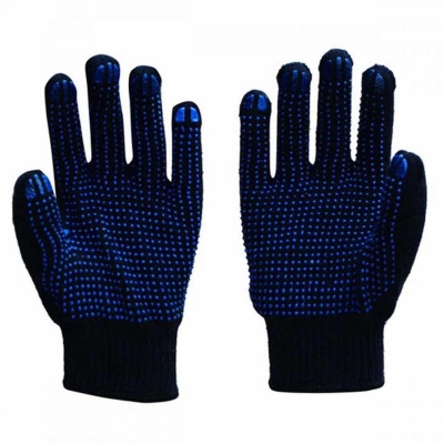 Picture of Cotton Knitted Dotted Hand Glove [Blue]