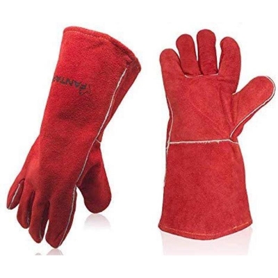 Picture of 14"Leather Forge Welding Gloves Heat Resistant Wear Resistant