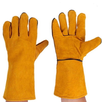 Picture of Leather Forge Welding Gloves Heat Resistant Wear Resistant