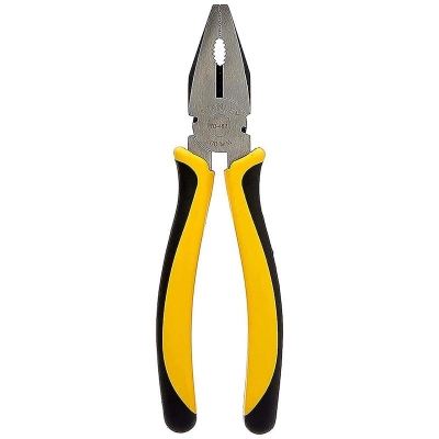 Picture of 8'' Sturdy Steel Combination Plier Double Color Sleeve (Yellow and Black)