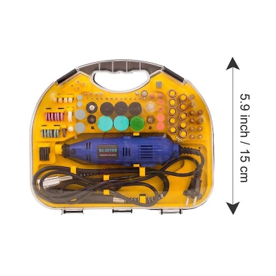 Picture of Rotary tool kit 160 Watt die grinder with Accessories mini drill machine for wood carving cutting & craft With Flexible Shaft (211 Pcs)