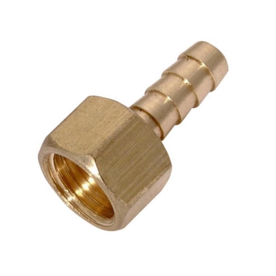 Picture of 1/4"X 8mm Brass Reducing Female Hose Nipple