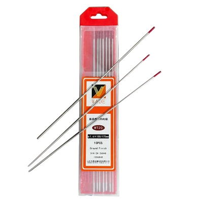 Picture of 10Pcs 175mm Red Tungsten Electrode Stick Rod For TIG Arc Welding Weld 1.6mm