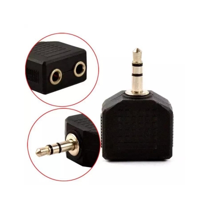 Picture of 3.5mm Male to 2 Female Earphone Headphone Y Splitter Stereo Audio Cable Adapter