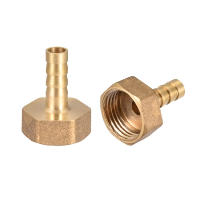 Picture of 3/8"X 8mm Brass Reducing Female Hose Nipple