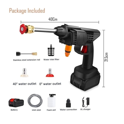 Picture of Cordless Portable Wireless Pressure Washer Gun 48V 12000mah High Pressure Water Gun for Car Wash