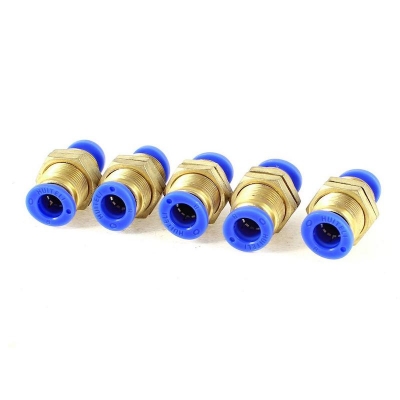 Picture of Thread 8 mm Hose Push In Pneumatic Connector Quick Fittings -5 Pieces