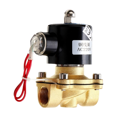 Picture of Electric Solenoid Valve 1/4 Normally closed Pneumatic AC 220V for Water Oil Air Gas Brass Valve Air Valves