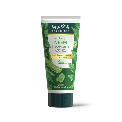 Picture of Maya True Herbs Anti Pimple Neem Face Wash - 100ml