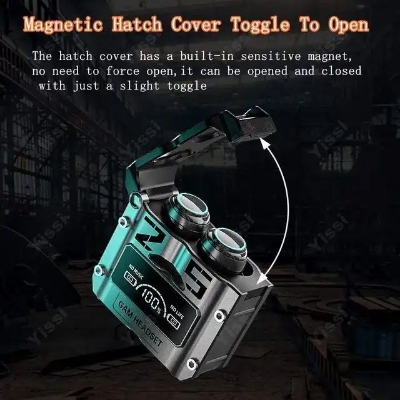 Picture of M25 7.1 2.4G bluetooth auricular LED Display gaming in-ear ecouteur Wireless Ohrhorer Kopfhorer earphone earbuds With Powerbank