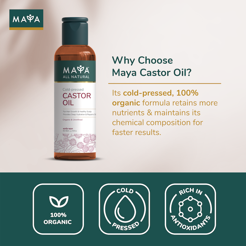 Picture of Maya All Natural Cold-Pressed Castor Oil - 120ml