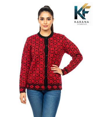 Picture of premium quality free size short cardigan Button-Down Knit Sweater For ladies