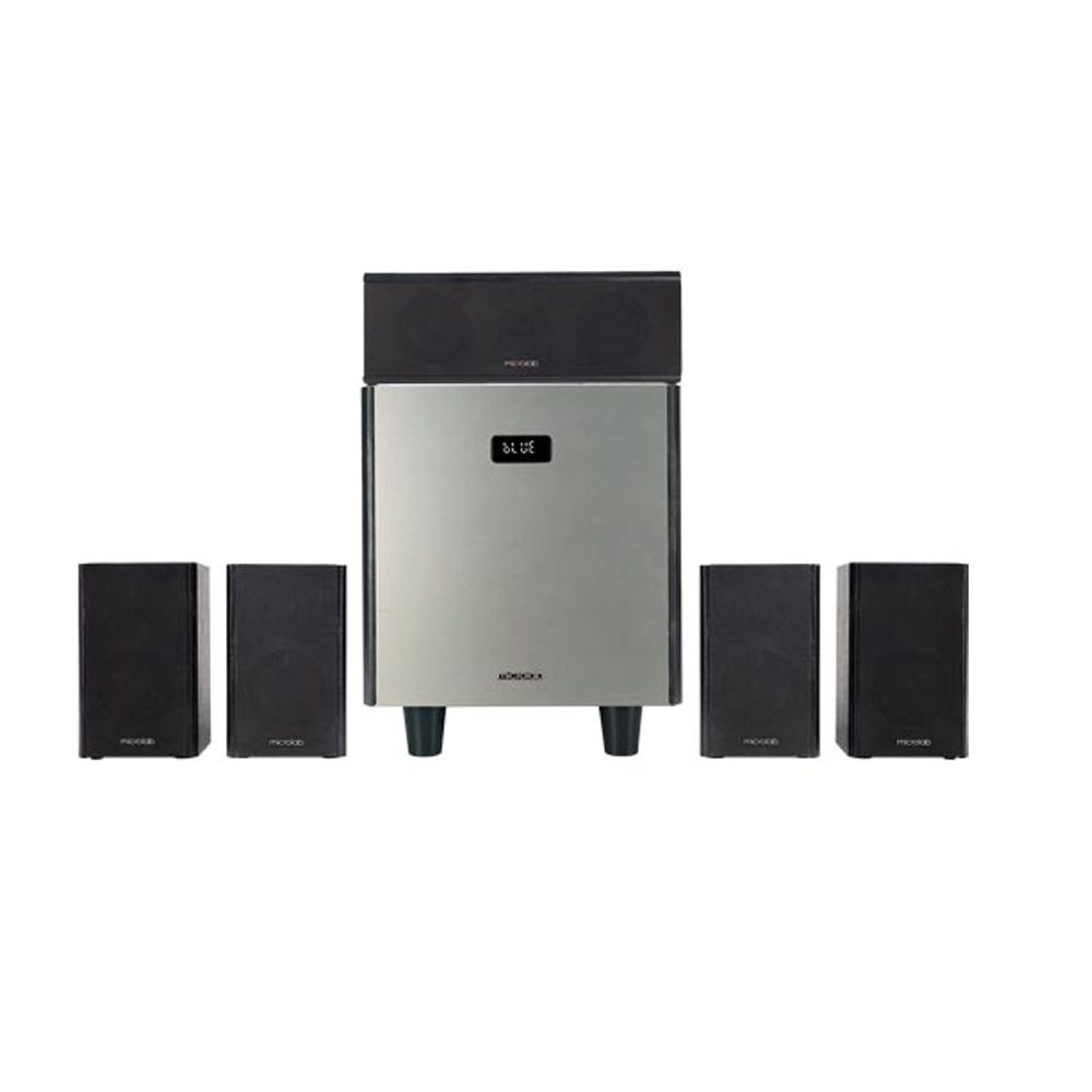 Picture of Microlab HTS800 5.1 Home Theater System - Home Theater System (High-Quality Movie Sound) - Output Power: 180 Watt (RMS) - Interfaces: Bluetooth, DVD 5.1ch, Aux, Optical, HDMI, USB, FM, Mic *2, Remote - Wooden Cabinets
