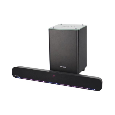Picture of Microlab ROCKBAR 500 Color LED Design Soundbar - Color LED Design Soundbar - Output power: 60W RMS (15W x 2 + 30W) - Interfaces: Bluetooth, Aux, Optical, Remote - Independent subwoofer, more pure sound