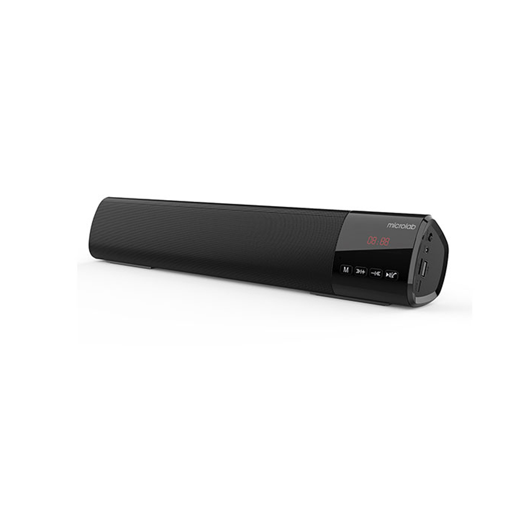 Picture of Microlab MS212 Portable Bluetooth Soundbar - Portable Bluetooth Soundbar - Output Power: 5W * 2 - Interfaces: Bluetooth, FM, AUX, TF, USB - Battery Capacity:1200mAH