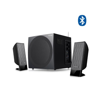 Picture of Microlab M300U 2.1 Multimedia M-Series Speaker - 2.1 Multimedia M-Series Speaker - Output power: 38 Watt (RMS) - Interfaces: USB, SD, AUX, FM - Body: Wooden Cabinets
