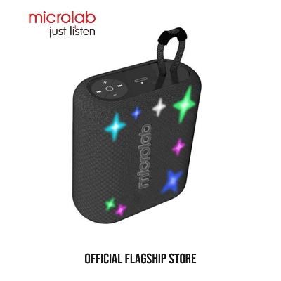 Picture of Microlab Twinkle Star 1 Mini Portable Bluetooth Speaker - Mini Portable Waterproof Bluetooth Speaker - Output Power: 5W @RMS - Battery: 1300 mAh - Black and Emerald Green