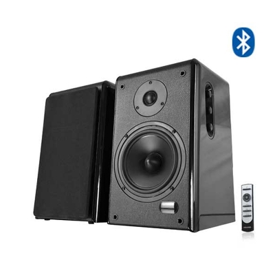 Picture of Microlab SOLO 16 Two-Way Stereo Bookshelf Speaker - 2.0 Two-way Stereo Bookshelf Speaker - Output power: 180W RMS {(40W + 50W) x2} - Interfaces: Bluetooth, Optical, Coaxial, 2RCA, Remote - Wooden Cabinets