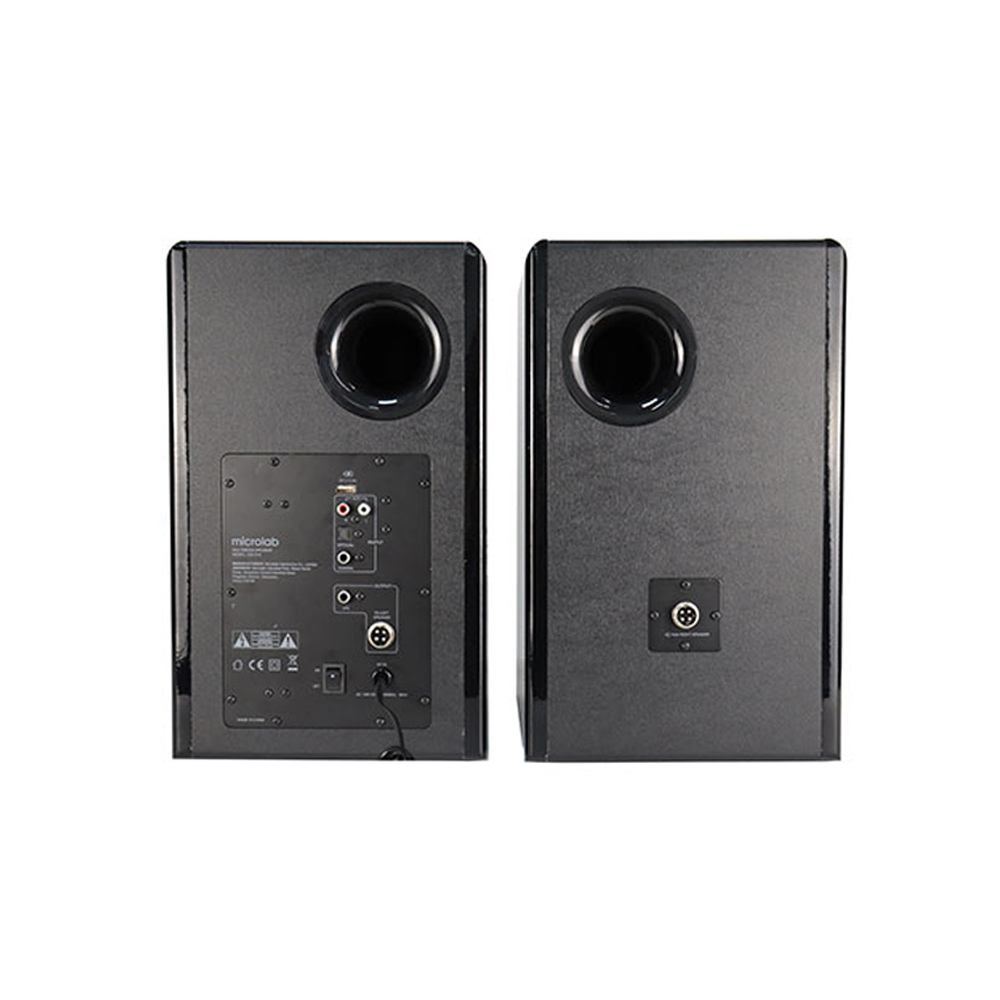 Picture of Microlab SOLO 16 Two-Way Stereo Bookshelf Speaker - 2.0 Two-way Stereo Bookshelf Speaker - Output power: 180W RMS {(40W + 50W) x2} - Interfaces: Bluetooth, Optical, Coaxial, 2RCA, Remote - Wooden Cabinets
