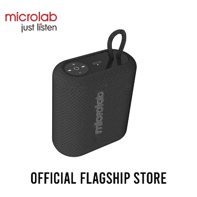 Picture of Microlab BP21 Mini Portable Bluetooth Speaker - Black/Red - Mini Portable Bluetooth Speaker- Output Power: 5W @RMS - Battery: 1300 mAh - Up to 5 hours of playing time