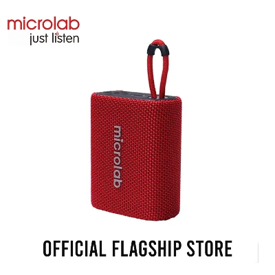 Picture of Microlab BP21 Mini Portable Bluetooth Speaker - Black/Red - Mini Portable Bluetooth Speaker- Output Power: 5W @RMS - Battery: 1300 mAh - Up to 5 hours of playing time