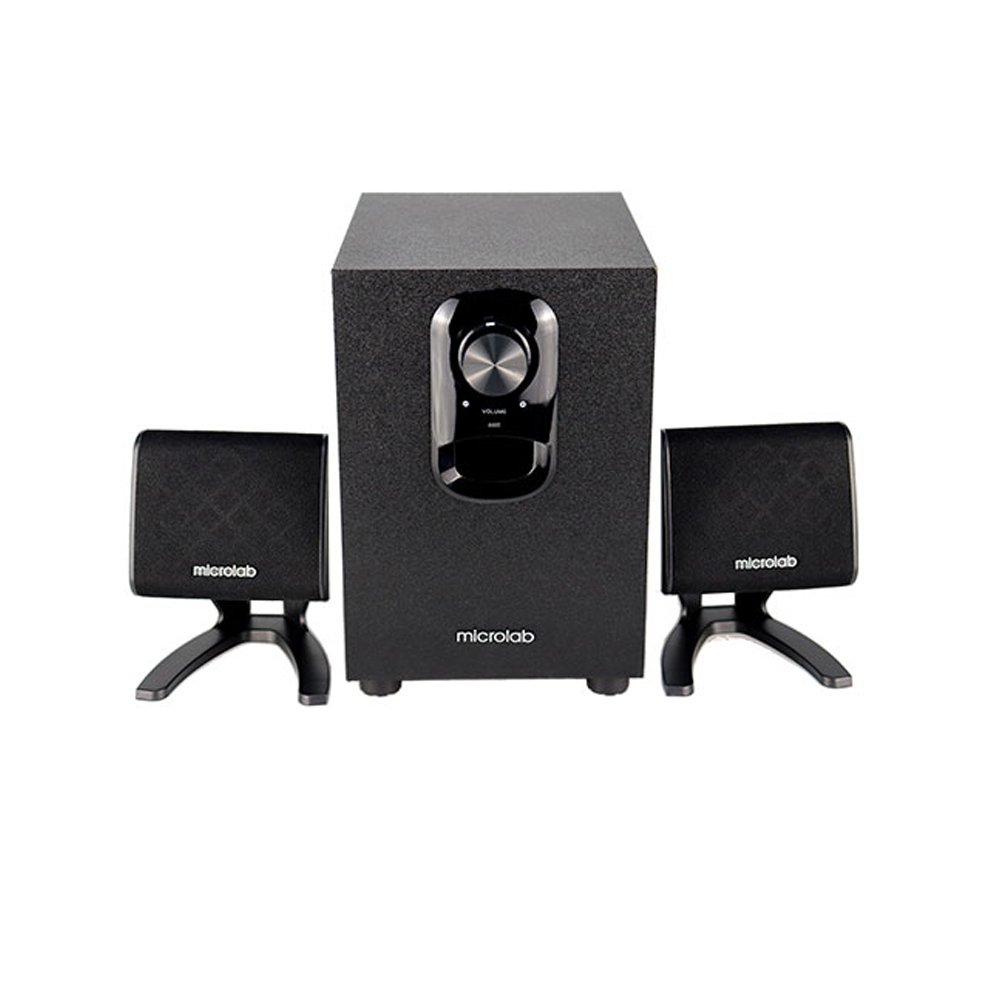 Picture of Microlab M108U BT 2.1 Multimedia M-Series Speaker - 2.1 Multimedia M-Series Speaker - Output power: 12 Watt (RMS) - Interfaces: Bluetooth, USB, SD, AUX, FM - Body: Wooden Cabinets- 2.1 Multimedia M-Series Speaker