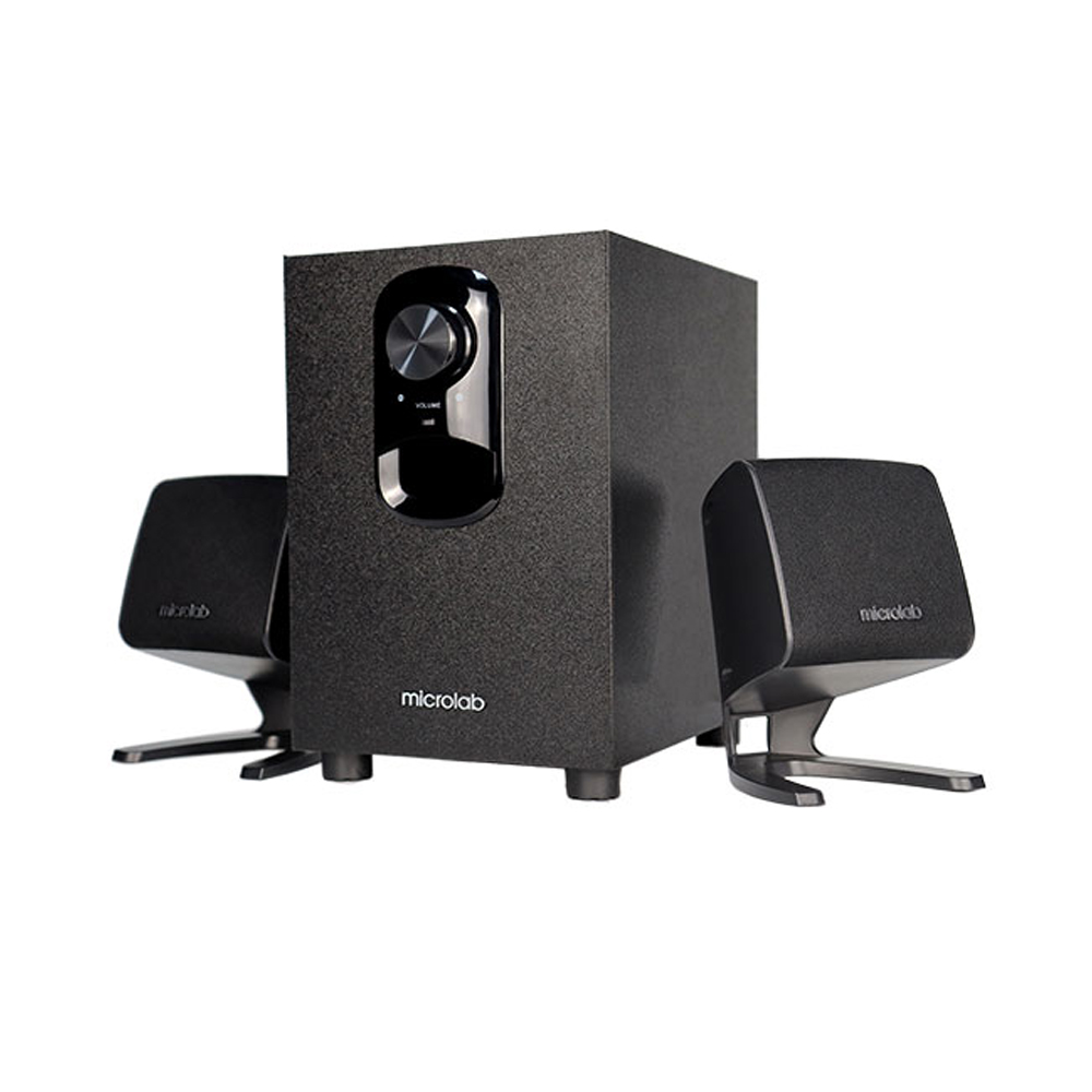 Picture of Microlab M108U BT 2.1 Multimedia M-Series Speaker - 2.1 Multimedia M-Series Speaker - Output power: 12 Watt (RMS) - Interfaces: Bluetooth, USB, SD, AUX, FM - Body: Wooden Cabinets- 2.1 Multimedia M-Series Speaker