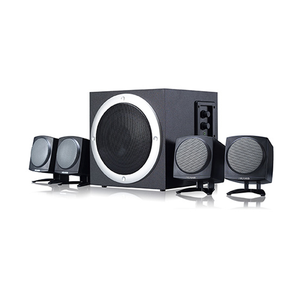 Picture of Microlab TMN3BT 4.1 Home Theater System - 4.1 Subwoofer System TMN-Series Speaker -Output power: 32 Watt (RMS) - Interfaces: Bluetooth, Aux - Body: Wooden Cabinets