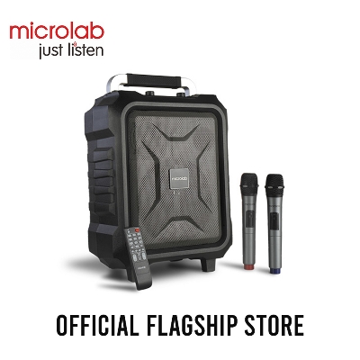 Picture of Microlab TL20 Stylish Portable Trolley Speaker - Stylish Portable Trolley Speaker - Output power: 200 Watt (RMS) - Interfaces: Bluetooth, TF card, USB drive, Aux, FM - Battery Capacity: 4500mAh