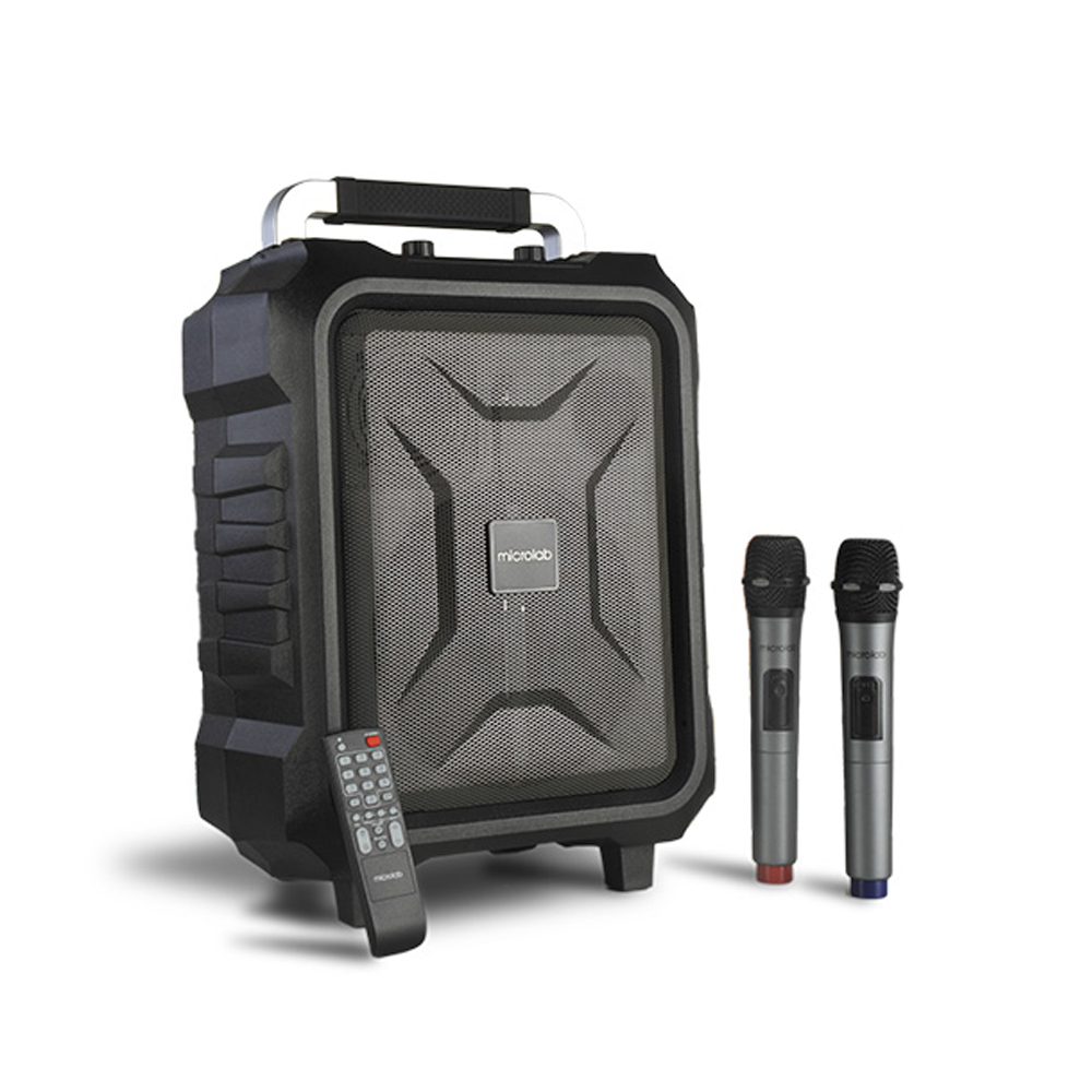 Picture of Microlab TL20 Stylish Portable Trolley Speaker - Stylish Portable Trolley Speaker - Output power: 200 Watt (RMS) - Interfaces: Bluetooth, TF card, USB drive, Aux, FM - Battery Capacity: 4500mAh