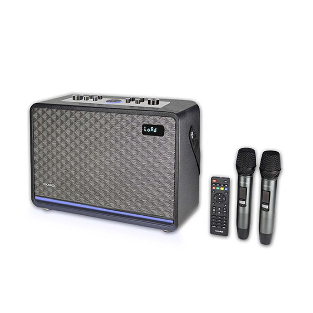 Picture of Microlab KTV200PRO Stylish Portable Bag Karaoke Speaker - Stylish Portable Bag Karaoke Speaker - Output power: 120 Watt (RMS) - Interfaces: Bluetooth, line-in, USB, TF card, Guitar in, Mic in, Live - Battery Capacity: 11.1V/7500mAh