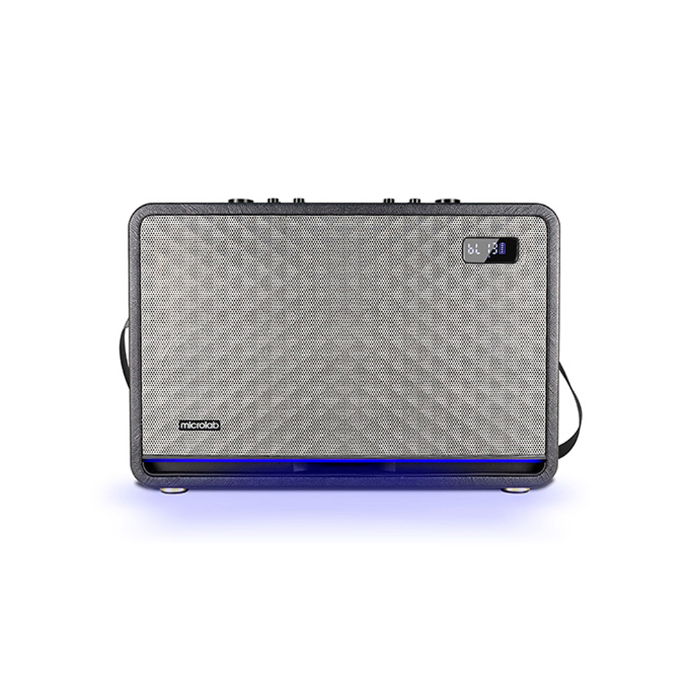 Picture of Microlab KTV200PRO Stylish Portable Bag Karaoke Speaker - Stylish Portable Bag Karaoke Speaker - Output power: 120 Watt (RMS) - Interfaces: Bluetooth, line-in, USB, TF card, Guitar in, Mic in, Live - Battery Capacity: 11.1V/7500mAh