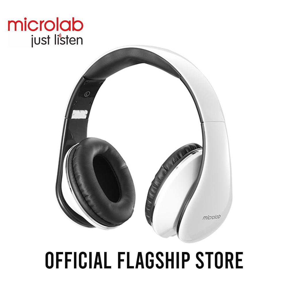 Picture of Microlab K360 3.5mm Stereo Headphone - Black/White - Output Power: 50mW - Input plug type: 3.5mm stereo - Frequency response: 15 Hz - 20 KHz
