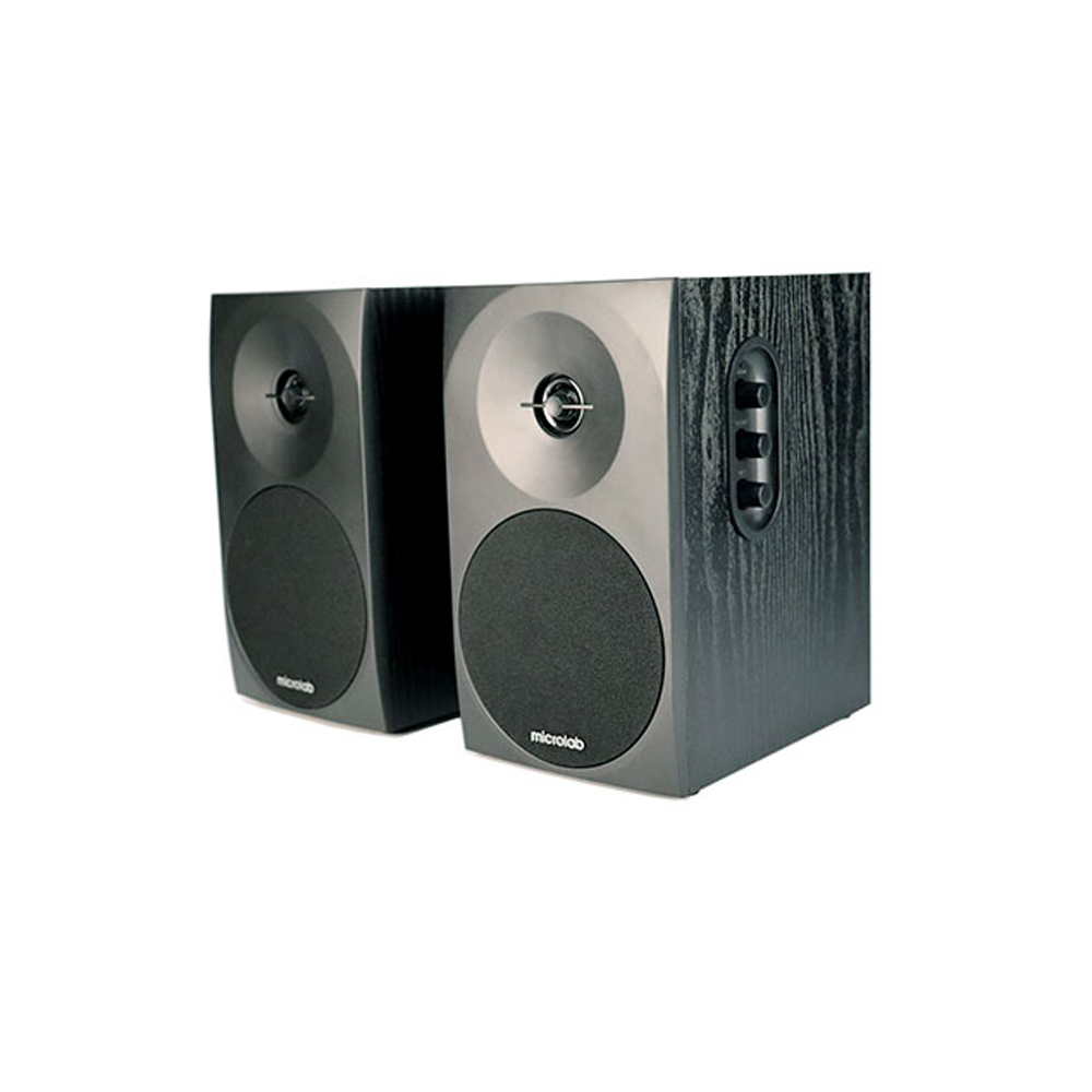 Picture of Microlab B70BT 2.0 Stereo Bookshelf Speaker with Bluetooth - 2.0 Stereo Bookshelf Speaker with Bluetooth - Output power: 10W*2 - Interfaces: Bluetooth, AUX - Body: Wooden Cabinets