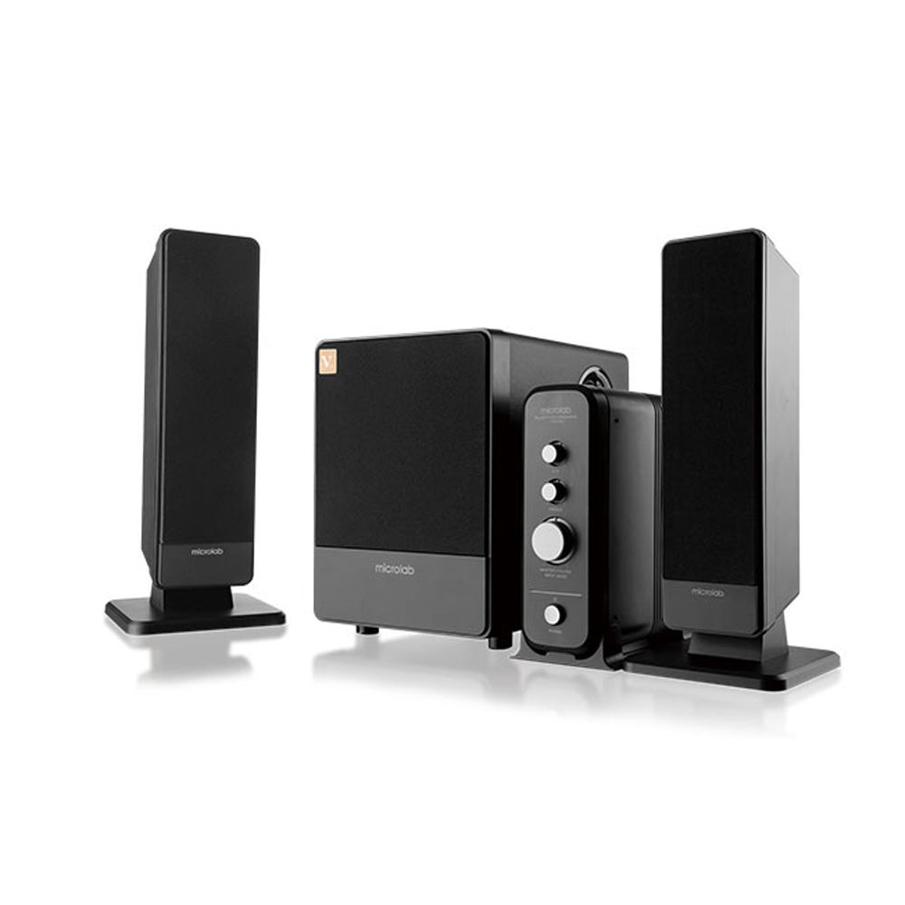 Picture of Microlab FC570BT 2.1 Multimedia FC-Series Speaker - 2.1 Multimedia FC-Series Speaker - Output power: 60 Watt (RMS) - Interfaces: Bluetooth, optical, coaxial, AUX - Body: Wooden Cabinets