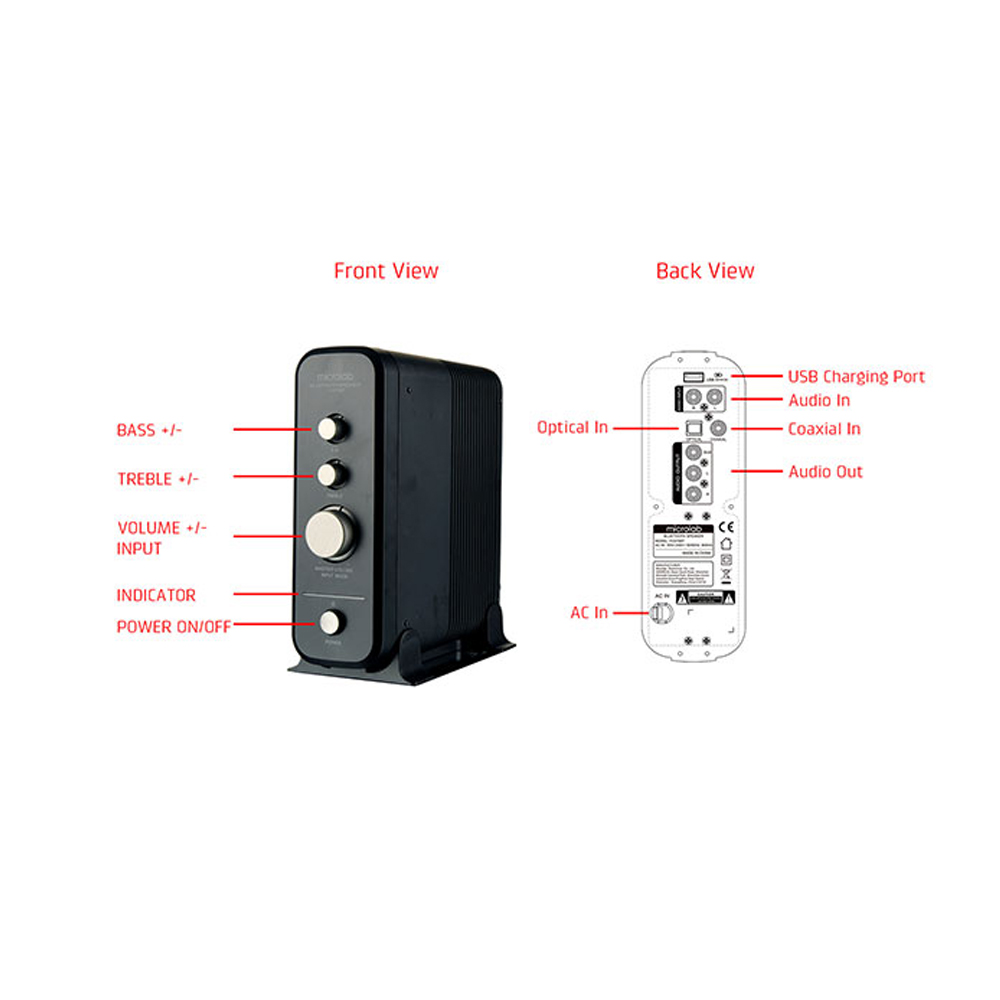 Picture of Microlab FC570BT 2.1 Multimedia FC-Series Speaker - 2.1 Multimedia FC-Series Speaker - Output power: 60 Watt (RMS) - Interfaces: Bluetooth, optical, coaxial, AUX - Body: Wooden Cabinets