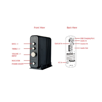 Picture of Microlab FC570BT 2.1 Multimedia FC-Series Speaker - 2.1 Multimedia FC-Series Speaker - Output power: 60 Watt (RMS) - Interfaces: Bluetooth, optical, coaxial, AUX - Body: Wooden Cabinets