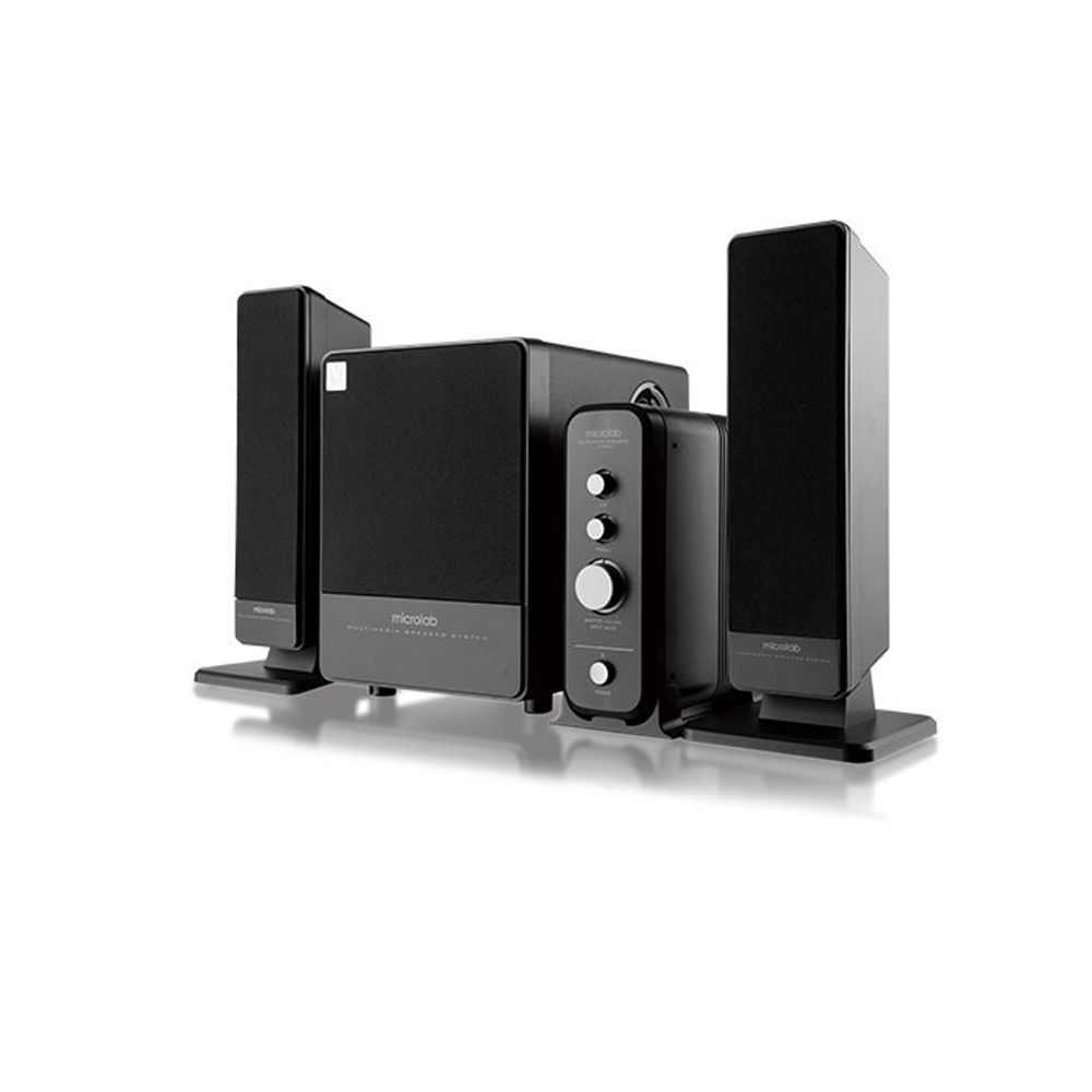 Picture of Microlab FC570BT 2.1 Multimedia FC-Series Speaker - 2.1 Multimedia FC-Series Speaker - Output power: 60 Watt (RMS) - Interfaces: Bluetooth, optical, coaxial, AUX - Body: Wooden Cabinets