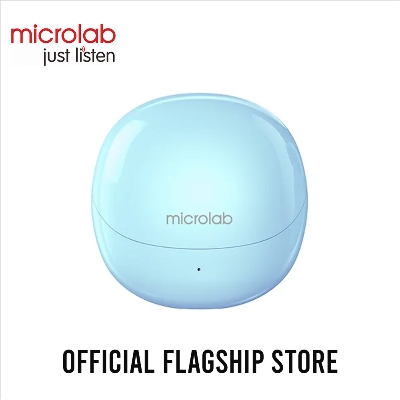 Picture of Microlab Wisepods 20 TWS Bluetooth Earbuds - Blue/Cream - TWS Bluetooth Earbuds - Bluetooth Version: V5.3 with Range 10 Meter - Battery: Built-in Large Capacity 250mAh Battery