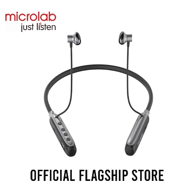 Picture of Microlab Neckband-12 Bluetooth Neckband Earphone - Neckband Sports Bluetooth Earphone - Bluetooth Version/Range: V5.3/10 Meters - Talking Time: About 55 Hours - Standby Time: 500 Hours