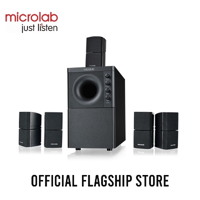 Picture of Microlab X3BT 5.1 Multimedia Speaker - 5.1 Multimedia Speaker - Output power: 166 Watt (RMS) - Interfaces: Bluetooth, AUX, RCA*6 - Body: Wooden Cabinets - Bluetooth Version: 5.0