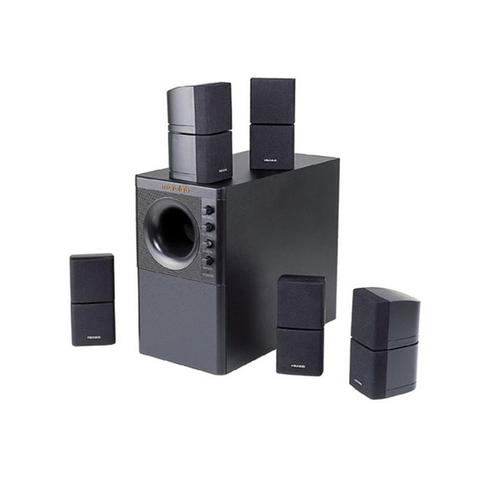 Picture of Microlab X3BT 5.1 Multimedia Speaker - 5.1 Multimedia Speaker - Output power: 166 Watt (RMS) - Interfaces: Bluetooth, AUX, RCA*6 - Body: Wooden Cabinets - Bluetooth Version: 5.0