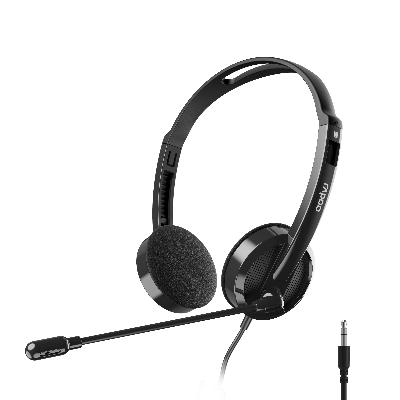 Picture of Rapoo H101 Wired Stereo Headphone - Model: H101 - Interface: Wired - Connector: 3.5mm audio interface (Single Pin) - Rotary microphone High Quality Stereo Audio - Adjustable Headband