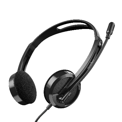 Picture of Rapoo H102 Wired Stereo Headphone - Model: H102 - Interface: Wired - Connector: 3.5mm audio interface (Double Pin) - Rotary microphone