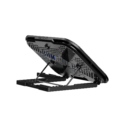 Picture of Rapoo CF200 High Efficiency Laptop Cooling Pad - High-Efficiency Cooling: Two powerful fans quickly reduce laptop heat to prevent throttling and maintain stable performance - Ergonomic Design: Six adjustable height levels -  built-in phone stand