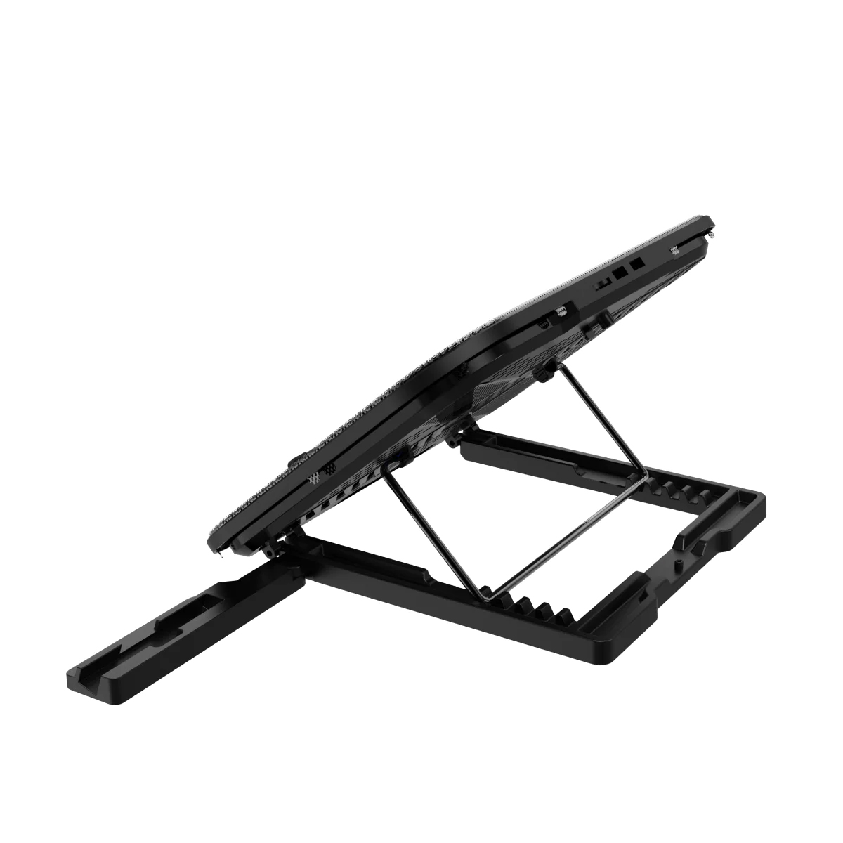 Picture of Rapoo CF200 High Efficiency Laptop Cooling Pad - High-Efficiency Cooling: Two powerful fans quickly reduce laptop heat to prevent throttling and maintain stable performance - Ergonomic Design: Six adjustable height levels -  built-in phone stand