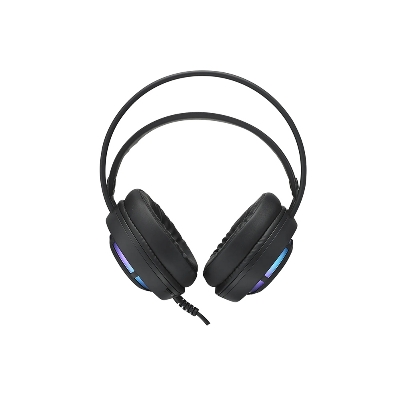 Picture of Rapoo VH360 USB Gaming Headset - Virtual 7.1 channel surround sound for an immersive gaming experience - Dual microphones with detachable noise-canceling mic and built-in mic - Dynamic RGB backlighting and ergonomic over-ear design  memory foam cushioNS